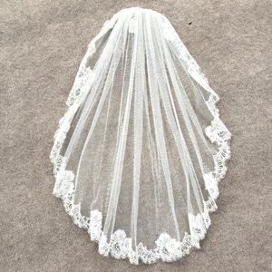 Ivory Lace Edge Wedding Veil